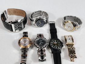 7 gents watches:- "Invicta Professional"; "Pod"; "Bruno Banani"; "Alton"; "Timex Expedition"; "