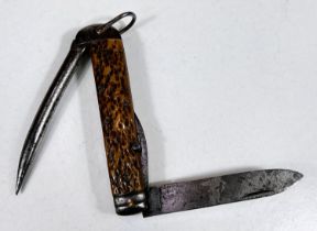 A large Officer's style American pocket knife