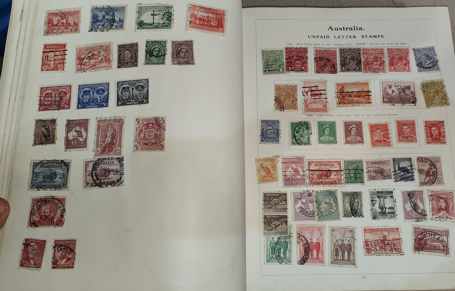 The Standard Postage Stamp Album: a collection of late Victorian and onward Commonwealth stamps
