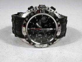 A Festina "Dive" style chrono-Bike" watch:; a boxed "Police" watch; a boxed ladies "Michel Herbelin"