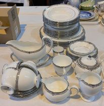 A Wedgwood Amherst part dinner/tea service, 40 pieces approx.; etc.