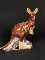 A Royal Crown Derby kangaroo, height 15cm