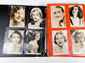 An album of early 20th century onwards film/entertainment cards: Film Weekly and others similar, 175