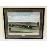 A Hogarth framed aquatint after Alken, The Cambridgeshire Stakes 1853. 15' x 21'
