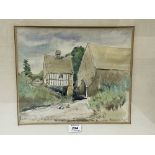 ALAN REIACH. A.S.A; R.S.W. BRITISH 1910-1992 Cotswold Farm. Signed and dated '79. Inscribed verso.