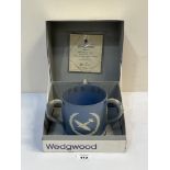 A boxed Wedgwood jasparware tyg, 'The Spitfire Mug' 1969 limited edition no. 82/200. 5' high