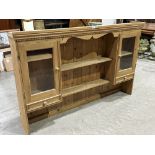 A pine dresser rack. 72"w x 46"h