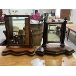 Two Victorian mahogany dressing table mirrors