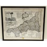 Cornwall. Kitchin (Thomas). A new improved map of Cornwall from the best surveys and intelligences