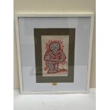 MANNER OF KEITH HARING. AMERICAN 1858-1990 Parent with Child. Bears a signature. Inks on paper 12' x