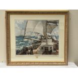 AFTER MONTAGUE DAWSON. BRITISH 1890-1973 Gail Force Eight. Signed in pencil by the yachtsman Chay