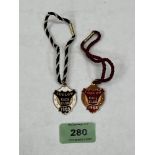 Two Ludlow Race Club medals, 1968; 1969