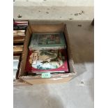 Two boxes of books, Penrose annuals, Saturday books etc.