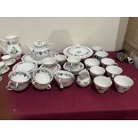 A Royal Doulton Burgundy pattern part service of 41 peices