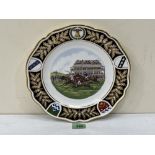 A Spode limited edition 'The Derby Plate' No. 923/1000. 11' diam.