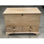 A Victorian pine mule chest on bracket feet. 38' wide