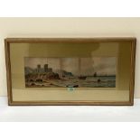 ENGLISH SCHOOL. 19TH CENTURY Scottish coastal scenes. A pair . Signed initials W.W. Watercolour