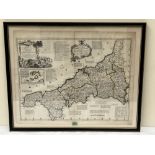 Cornwall. Kitchen (Thomas). A new improved map of Cornwall fron the best surveys and intelligences