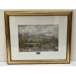 WILLIAM R. HOYLES. BRITISH 1870-1935 Near Conway, North Wales. Signed. Watercolour. 9¼' x 13½