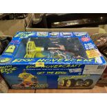 A radio controlled hovercraft. Boxed