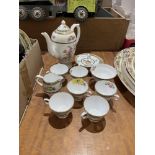 A Grosvenor China coffee service of 15 pieces