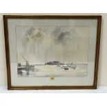 STUART ATKINSON. BRITISH Bn. 1940 An estuary scene, probably Guernsey. Signed and dated '72.