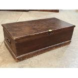 A 19th century stained pine chest. 36½' wide
