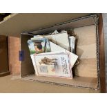 A box of postcards