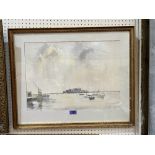 STUART ATKINSON. BRITISH Bn. 1940 An estuary scene, probably Guernsey. Signed and dated '72.