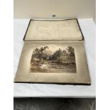 F.W. STAINES. BRITISH 19TH CENTURY An album of over 100 watercolours of Scottish scenes. Signed in