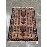 A Baluchi rug. 1.26m x 0.82m