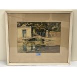 ROLAND SPENCER FORD. BRITISH 1902-1990 A Little Devonshire Bridge. Signed. Inscribed on studio label