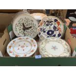 A collection of Royal Worcester and Coalport plates