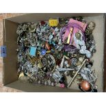 A box of costume jewellery