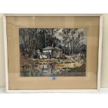ROLAND SPENCER FORD. BRITISH 1902-1990 An Old Canal, Atcham, Shropshire. Signed. Inscribed on studio
