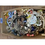 A box of costume jewellery