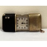 A Movado Ermato pocket or purse watch patented by Hauguenin Freres in 1926, the mid case in silver