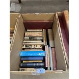 Five boxes of books