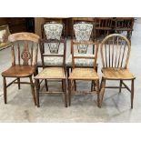 Six miscellaneous chairs