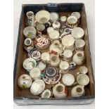 A collection of 19th century and later porcelain miniatures to include Royal Crown Derby,