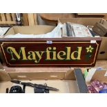 A house sign - 'Mayfield', 30' wide