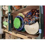 Two boxes of ceramic bowls