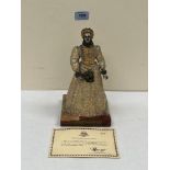 A Birmingham Mint bronze figure of Elizabeth I modelled by Anna Danesin, with certificate No. 348/