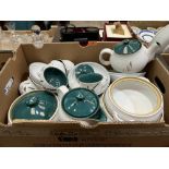 A box of Denby Oatsheaf ceramics