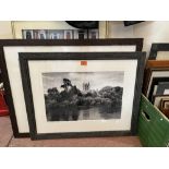 A quantity of framed pictures