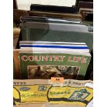 A box of Country Life magazines