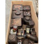 A collection of vintage tins