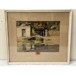 ROLAND SPENCER FORD. BRITISH 1902-1990 A Little Devonshire Bridge. Signed. Inscribed on studio label