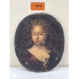 ENGLISH SCHOOL 18th/19th CENTURY. Portrait of a lady in the manner of Mary Beale 1633-1699. Oil on