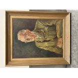 ENGLISH SCHOOL. 20TH CENTURY Portrait of a military gentleman. Indistinctly signed and dated 1947.